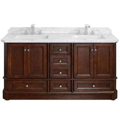 Icera Richmond Vanity Cabinet, 60-in - Walnut Brown