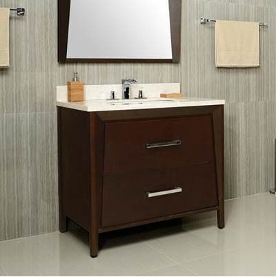 Icera Stone Top 36-in Crema Marble