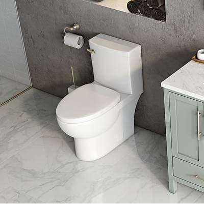 Icera Malibu CEL Toilet Bowl Rimless 19-in Height White by Icera