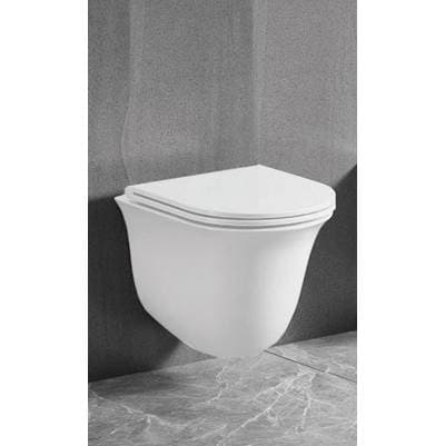 Icera Lily Wallhung Toilet Bowl Euro EL White by Icera