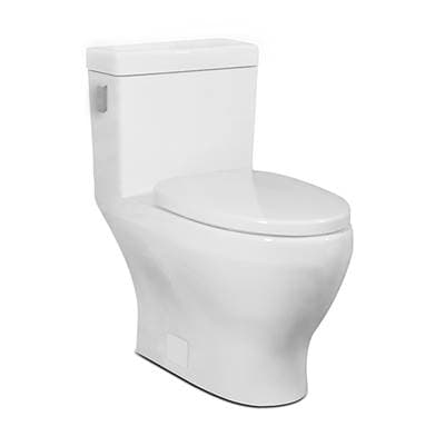 Icera Cadence One-piece Toilet, Side-mount Dual-flush - Gloss White by Icera