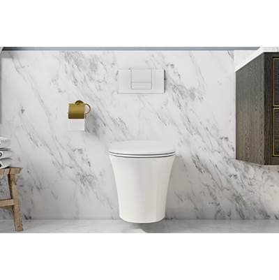 Icera Muse Wallhung Toilet Bowl CEL White by Icera
