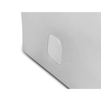 Icera Floor Bolt Alcove Covers White (pair)