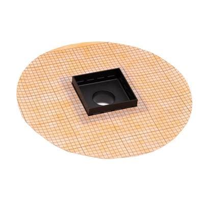 Infinity Drain 5'' X 5'' Stainless Steel 2- Throat Only with Factory Applied Schluter Kerdi...