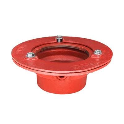 Infinity Drain Infinity Drain Clamp Down Drain Cast Iron 4'' Throat, 4'' No Hub Outlet