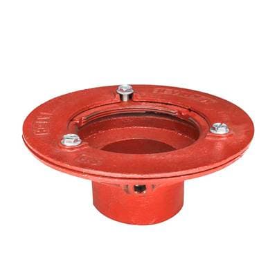Infinity Drain Infinity Drain Clamp Down Drain Cast Iron 4'' Throat, 2'' Inside Caulk Outlet by Infinity Drain