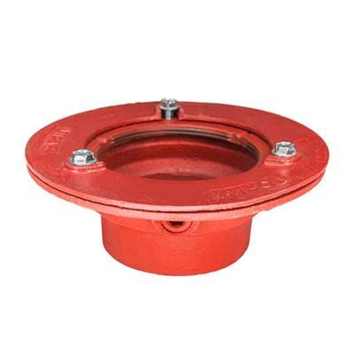 Infinity Drain Infinity Drain Clamp Down Drain Cast Iron 4'' Throat, 3'' Inside Caulk Outlet