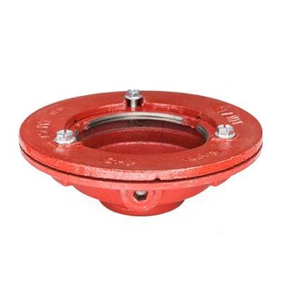 Infinity Drain Infinity Drain Clamp Down Drain Cast Iron 4'' Throat, 2'' Threaded Outlet