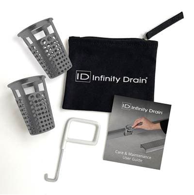 Infinity Drain Hair Maintenance Kit. Includes Maintenance Guide, AKEY Lift-out Key, and (2) HB 65...
