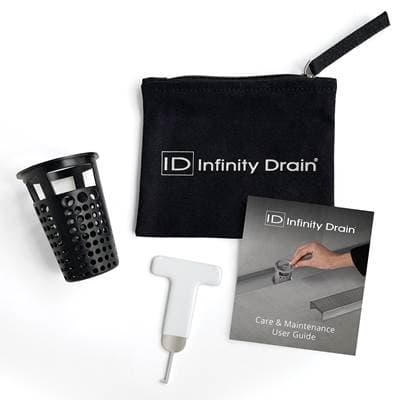Infinity Drain Hair Maintenance Kit. Includes Maintenance Guide, WKEY Lift-out Key, and HB 65B...