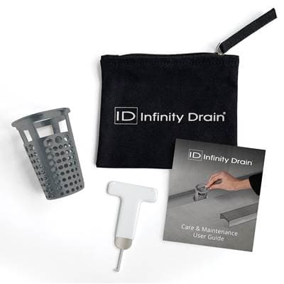 Infinity Drain Hair Maintenance Kit. Includes Maintenance Guide, WKEY Lift-out Key, and HB 65...
