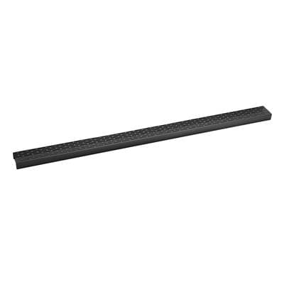 Infinity Drain 36'' Perforated Offset Slot Pattern Grate for S-LT 65 in - Matte Black