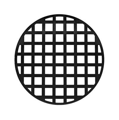 Infinity Drain 5'' Round Squares Pattern Decorative Plate for RQ 5, RQD 5, RQDB 5 - Matte Black