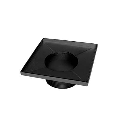 Infinity Drain 4'' X 4'' Stainless Steel 2- Throat Only - Matte Black
