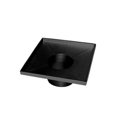 Infinity Drain 5'' X 5'' Stainless Steel 2- Throat Only - Matte Black