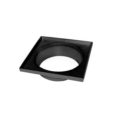 Infinity Drain 5'' X 5'' Stainless Steel 4- Throat Only - Matte Black