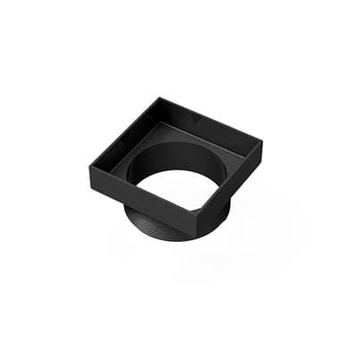 Infinity Drain 5'' X 5'' Stainless Steel 4- Throat Only for TD 15 Series - Matte Black by Infinity Drain