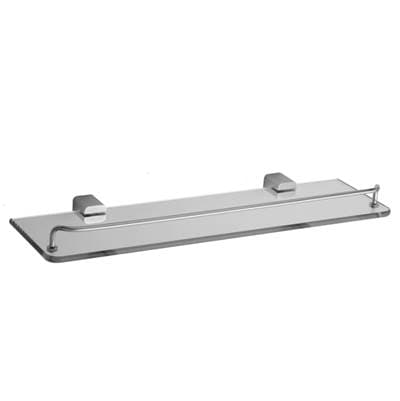 Jaclo CUBIX II Glass Shelf with Wire Rail - Antique Brass