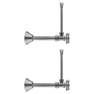 Jaclo Multi Turn Angle Pattern 5/8'' O.D. Compression (Fits 1/2'' Copper) x 3/8'' O.D. Faucet Sup...