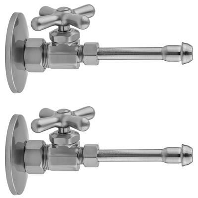 Jaclo Multi Turn Straight Pattern 5/8'' O.D. Compression (Fits 1/2'' Copper) x 3/8'' O.D. Faucet ...