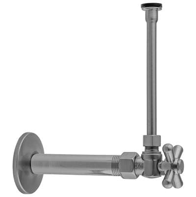 Jaclo Quarter Turn Angle Pattern 3/8'' IPS x 3/8'' O.D. Toilet Supply Kit with Standard Cross Han... by Jaclo
