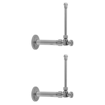 Jaclo Quarter Turn Angle Pattern 1/2'' IPS x 3/8'' O.D. Faucet Supply Kit with Oval Handle, 20'' ... by Jaclo