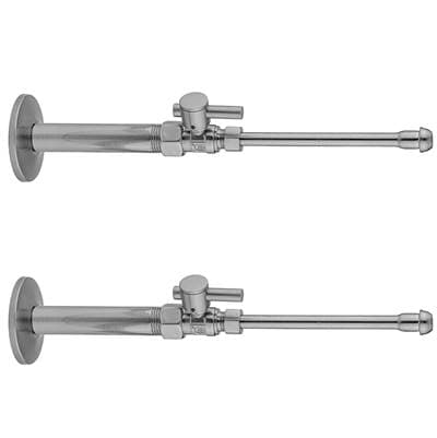 Jaclo Quarter Turn Straight Pattern 3/8'' IPS x 3/8'' O.D. Faucet Supply Kit with Contempo Lever ...