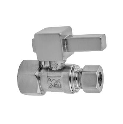 Jaclo Quarter Turn Straight Pattern 1/2'' IPS X 3/8'' O.D. Supply Valve with Square Lever -...