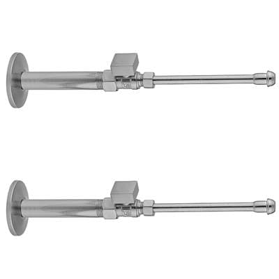 Jaclo Quarter Turn Straight Pattern 1/2'' IPS X 3/8'' O.D. Faucet Supply Kit with Square Handle,...