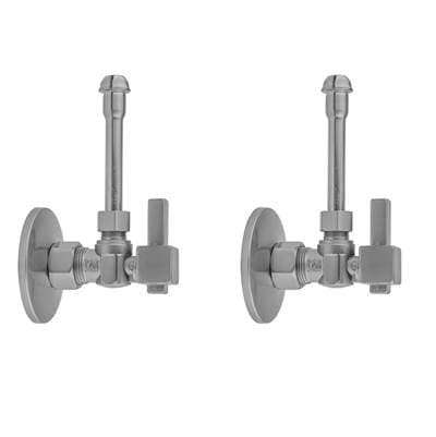 Jaclo Quarter Turn Angle Pattern 5/8'' O.D. Compression (fits 1/2'' Copper) X 3/8'' O.D. Faucet... by Jaclo