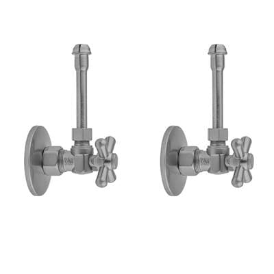 Jaclo Quarter Turn Angle Pattern 5/8'' O.D. Compression (Fits 1/2'' Copper) x 3/8'' O.D. Faucet S... by Jaclo