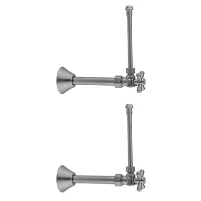 Jaclo Quarter Turn Angle Pattern 5/8'' O.D. Compression (Fits 1/2'' Copper) x 3/8'' O.D. Faucet S... by Jaclo