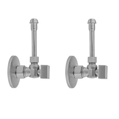 Jaclo Quarter Turn Angle Pattern 5/8'' O.D. Compression (fits 1/2'' Copper) X 3/8'' O.D. Faucet... by Jaclo