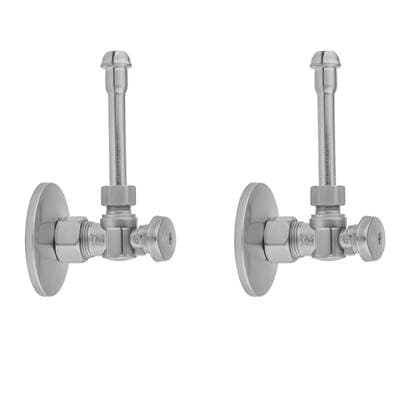 Jaclo Quarter Turn Angle Pattern 5/8'' O.D. Compression (fits 1/2'' Copper) X 3/8'' O.D. Faucet...