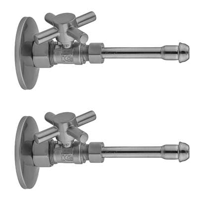 Jaclo Quarter Turn Straight Pattern 5/8'' O.D. Compression (Fits 1/2'' Copper) x 3/8'' O.D. Fauce... by Jaclo