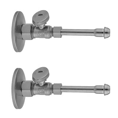 Jaclo Quarter Turn Straight Pattern 5/8'' O.D. Compression (Fits 1/2'' Copper) x 3/8'' O.D. Fauce... by Jaclo