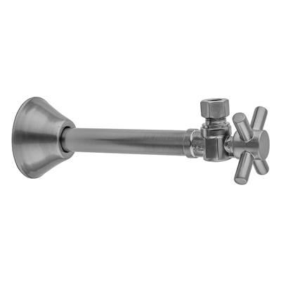 Jaclo Quarter Turn 1/2'' Copper (sweat Fit) X 3/8'' O.D. Outlet Angle Supply Valve with Contempo...