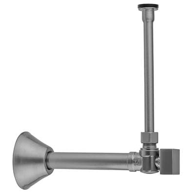 Jaclo Quarter Turn Angle Pattern 1/2'' Copper (Sweat Fit) x 3/8'' O.D. Toilet Supply Kit with Squ... by Jaclo