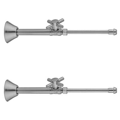 Jaclo Quarter Turn Straight Pattern 1/2'' Copper (Sweat Fit) x 3/8'' O.D. Faucet Supply Kit with ...