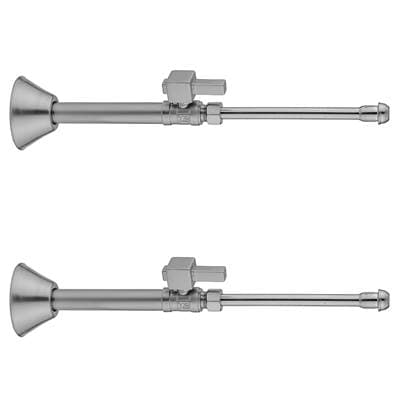 Jaclo Quarter Turn Straight Pattern 1/2'' Copper (sweat Fit) X 3/8'' O.D. Faucet Supply Kit with... by Jaclo