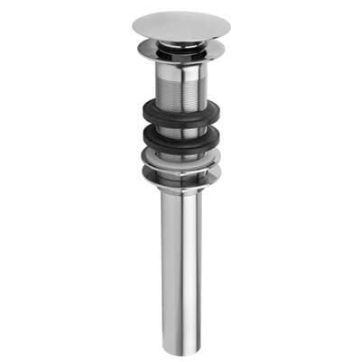 Jaclo Finger Touch Round Lavatory Drain - Antique Brass