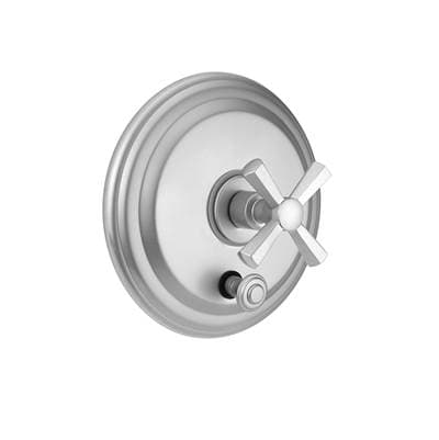 Jaclo Round Step Plate with Hex Cross Handle Trim for Pressure Balance Cycling Valve with... by Jaclo