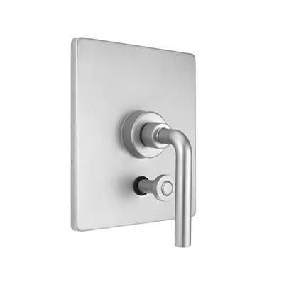 Jaclo Rectangle Plate with Contempo Slim Lever Trim for Pressure Balance Cycling Valve with...