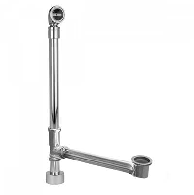 Jaclo Exposed Bottom Outlet Tub Drain with Pivot Neck - Antique Brass by Jaclo