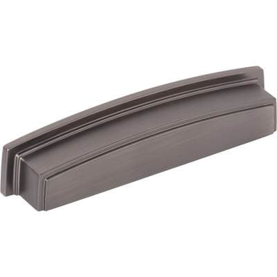 Jeffrey Alexander 128 Mm Center Brushed Pewter Square-to-center Square Renzo Cabinet Cup Pull -...