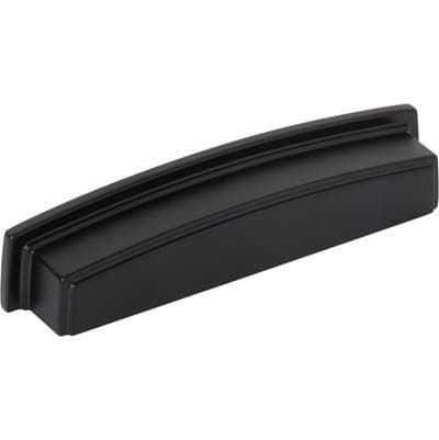 Jeffrey Alexander 128 Mm Center Matte Black Square-to-center Square Renzo Cabinet Cup Pull -...