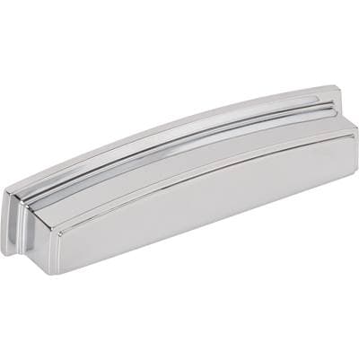 Jeffrey Alexander 128 Mm Center Polished Chrome Square-to-center Square Renzo Cabinet Cup Pull -...
