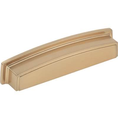 Jeffrey Alexander 128 Mm Center Satin Bronze Square-to-center Square Renzo Cabinet Cup Pull -...