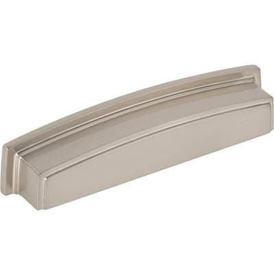 Jeffrey Alexander 128 Mm Center Satin Nickel Square-to-center Square Renzo Cabinet Cup Pull -...