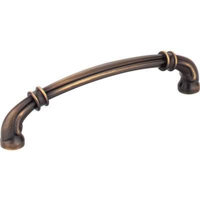 128 mm Center-to-Center Antique Brushed Satin Brass Lafayette Cabinet Pull by Jeffrey Alexander